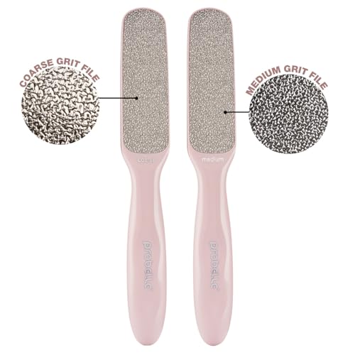 Image of Probelle Double Sided Multidirectional Nickel Foot File Callus Remover - Immediately Reduces calluses and Corns to Powder for Instant Results, Safe Tool (Pink)