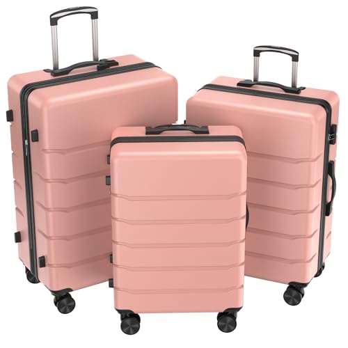 Image of NEWBULIG 3 Piece Luggage Set, Expandable Suitcase with Spinner Wheels