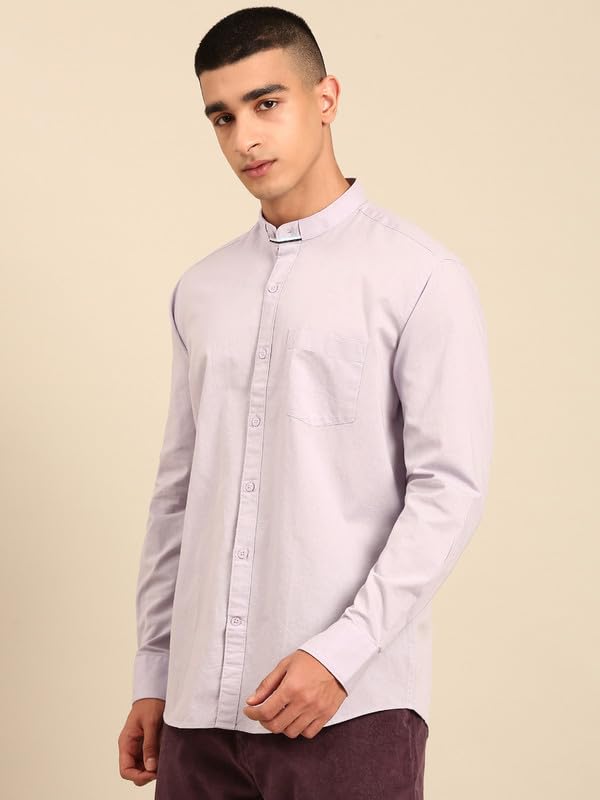 Image of Cavallo by Linen Club Men's Blended Linen Checked Contemporary Fit Full Sleeve Casual Shirt