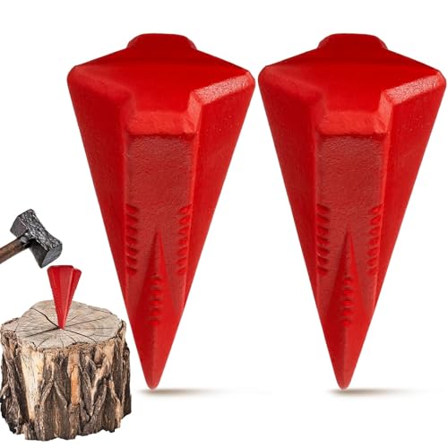 2 Pcs 4 Lb Wood Splitting Wedges for Firewood