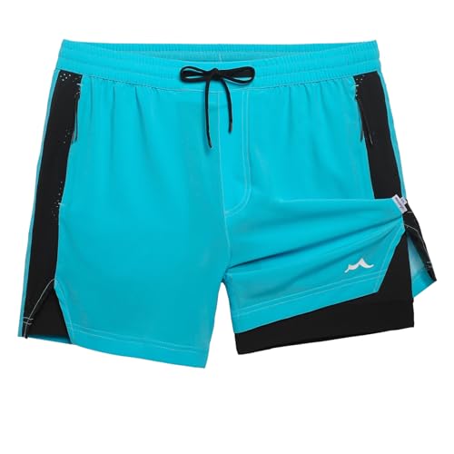 Image of maamgic Men's Athletic Running Shorts with Liner Ultra Lightweight Workout Shorts 5 inch / 7 inch