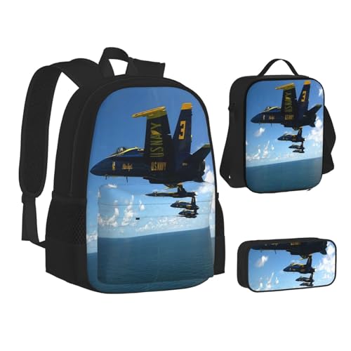 Airplane Aircraft Backpack 3PCS Backpack Set 17 IN Computer backpack Laptop Backpack2