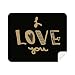 I Love You Gold Quote Handwrite Cleaning Cloth Screen Cleaner 2pcs Suede Fabric
