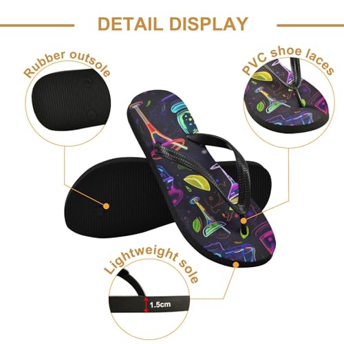 Women Beach Summer Casual Flip Flop Cocktail CupQuick Dry Sandals Slipper for Men 214B31952