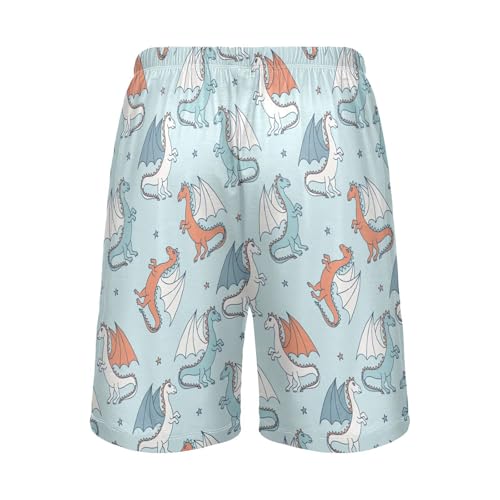 Pajama Shorts for Men Summer Pajama Pants with Pocket Pjs Bottoms Sleep Shorts2