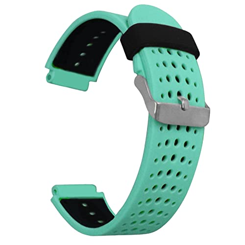 Bracelet de montre en silicone pour Garmin Forerunner 235 et 735XT sport bleu sarcelle