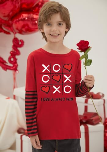 Image of BesserBay Valentines Day Unisex Kids Long Sleeve Top 2-14 Years