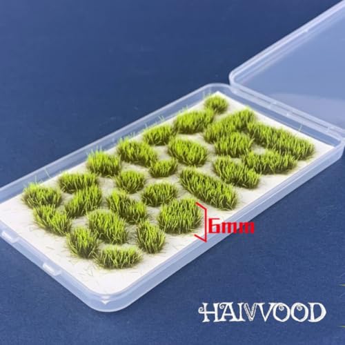 Haivvood 100 PCS Irregular Grass Tuft Model Grass Tufts Terrain Model Kit Resin Static Scenery Model, and Train Landscape Railway Artificial Grass Modeling - Image 3