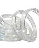 Brite Star 12 Ft LED Flat Rope Light Pure White - Connectable for Indoor and Outdoor Decor - Perfect for Home Decorations
