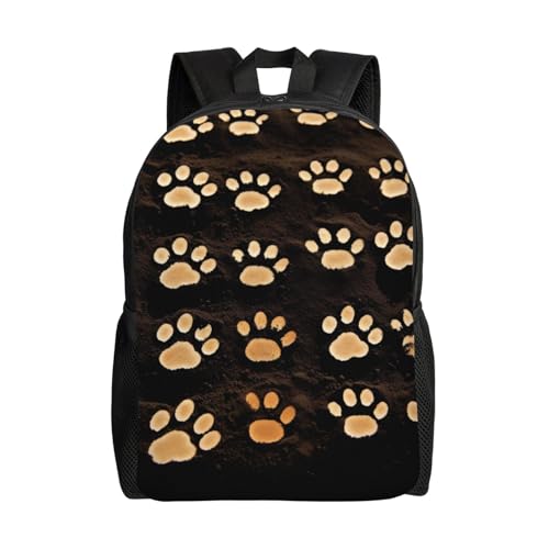 Sac à dos ordinateur portable imprimé pattes de chien pour soulager vos trajets