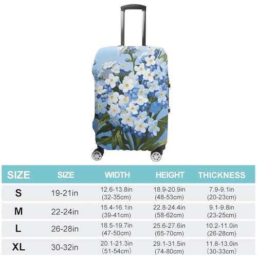 Suitcase Covers for Luggage Washable Luggage Cover Do Not Forget Me Luggages Wheel Covers Elastic Travel Carry On Suitcase Cover Travel Luggages Protector Sleeve Fit 29-32 Inch M2