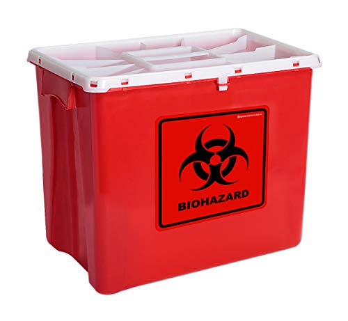 Image of Biohazard Stickers- 5.5 inch x 5.5 inch Biohazard Labels (Pack of 10) - UV Coated Label- Biohazard Warning Sign for Labs, Hospitals and Industrial Use Universal Biohazard Symbol by Ignixia (10)