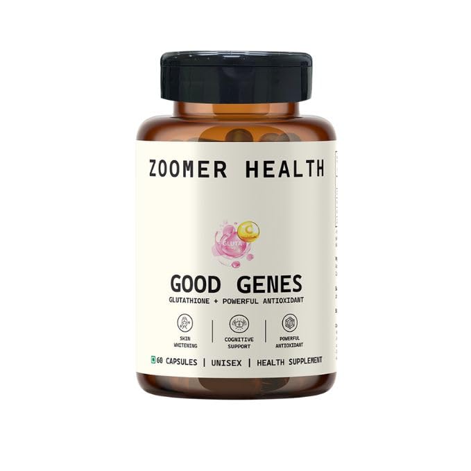 zoomer health glutathione 500mg Zoomer Health Good Genes Glutathione 500mg | Skin Brightening & Anti-Aging