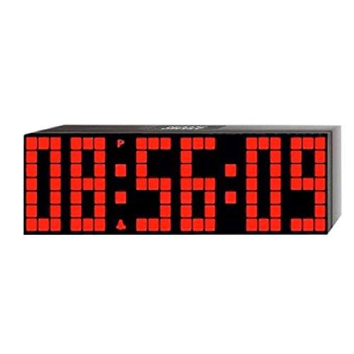 Lattice LED Digital Alarm/Countdown/Up Clock with Remote