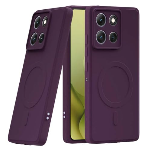 Image of Back Cover | MagFit Ring Design (Non-Magnetic) | Shockproof Protection | Anti-Slip Grip | Raised Camera Edges | Slim Protective Case for Motorola Moto G86 5G / G86 Power 5G (Purple)