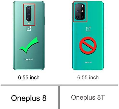 Osophter for Oneplus 8 Case [Not Compatible with Oneplus 8T],1+8 Case Shock-Absorption Flexible TPU Rubber Protective Phone Cover for One Plus 8(Black)