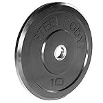 Steelbody Olympic Rubber Bumper Weight Plate – 10 lb. / 25 lb. / 35 lb. / 45 lb. Workout Weights