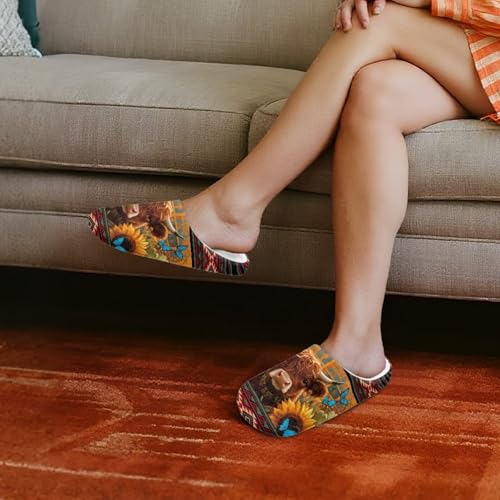 Forchrinse House Slippers for Women Men Closed Toe Indoor Slipper Reusable Flannel Flat Shoes for Spa Hotel Travel3