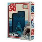 FaNaTtik Jaws - Póster de edición limitada del 50 aniversario, con licencia oficial de la película coleccionable (numerado individualmente, 90 x 60 mm)
