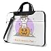 Produktbild Halloween Cat Pumpkin White 15.6 in Laptoptasche Antikollisions-Notebook Computerschutzhülle Handtasche Umhängetasche