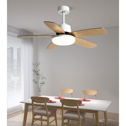 Ventilateur de plafond avec télécommande éclairage LED variable 65W