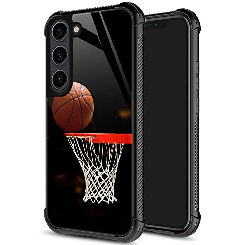 ZHEGAILIAN for Samsung Galaxy S23 Plus Case, Military-Grade Protection, All-Around Shockproof Corners, Anti-Scratch Phone Case for Samsung Galaxy S23 Plus - Basketball