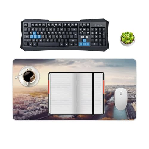 Pad gamer grande de caucho con diseño París 60x30 cm miniatura 4
