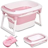 alte badewanne hochbeet Faltbare Badewanne- 2 in 1 faltbare badewanne: Größe: 80 * 56 * 47 CM, Faltbare Größe: 80 * 56 * 20CM, die Dicke nach dem Falten beträgt ca. 20cm, nimmt keinen platz ein, die zusammenklappbare Badewanne ist ideal für Zuhause sowie Reisen. Badewanne für 0-10 Alter Kinders.