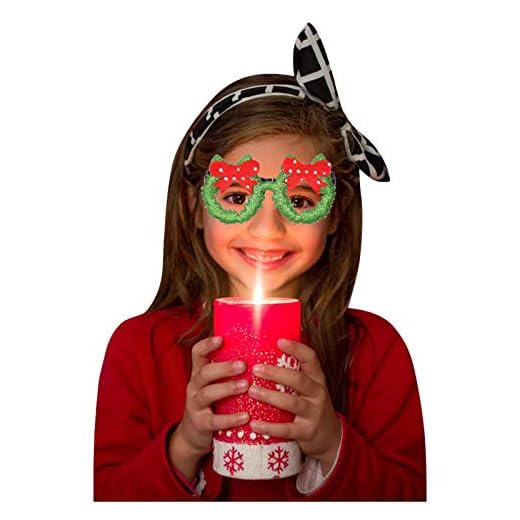 ZEELIY Lunettes de Noël, Nouveauté Décoration de Lunettes Paillettes Accessoires de Fête pour Enfants Adultes Lunettes de Faveurs de Soirée Déguisement de Noël C