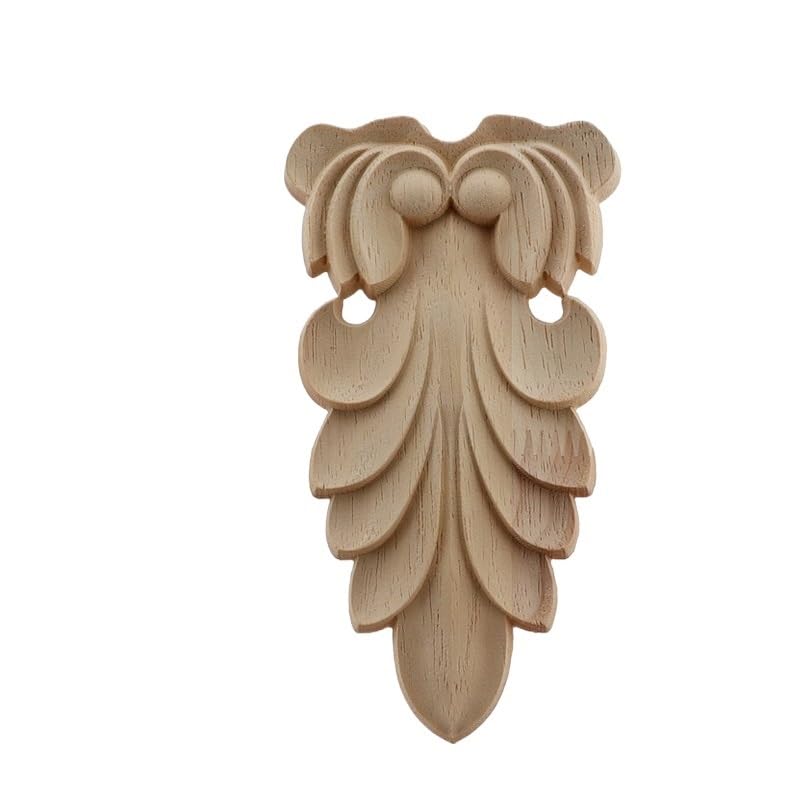 Décalcomanie en bois sculpté, sculpture sur bois, cadre d'angle pour