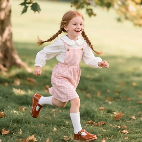 Image of Flaryzone Toddler Little Girl Mary Jane School Uniform Oxfords Flat Dress Shoes