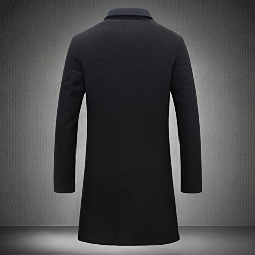 QWENTMTNTY Mens Single-Breasted Slim Fit Wool Blend Trench Coat Winter Pea Coat Notch Lapel Long Casual Business Overcoats4