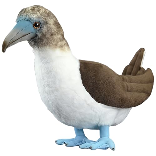 Blue Footed Booby Plush Stuffed Animal - Realistic Bird Plush Toy with Premium Fabric, Detailed Design, Soft Huggable Gift for Nature Lovers