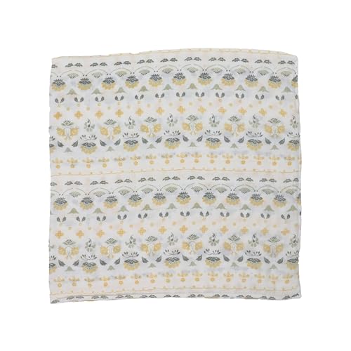 Image of Little Unicorn Deluxe Swaddle | Single | 100% Rayon Muslin from Bamboo | Super Soft | Newborns and Infants | Large 47 inch x 47 inch | Machine Washable (Heirloom Floral)