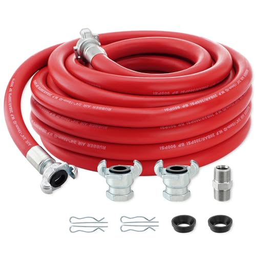 Venussar 3/4 Inch x 50 FT Red Jackhammer Air Hose