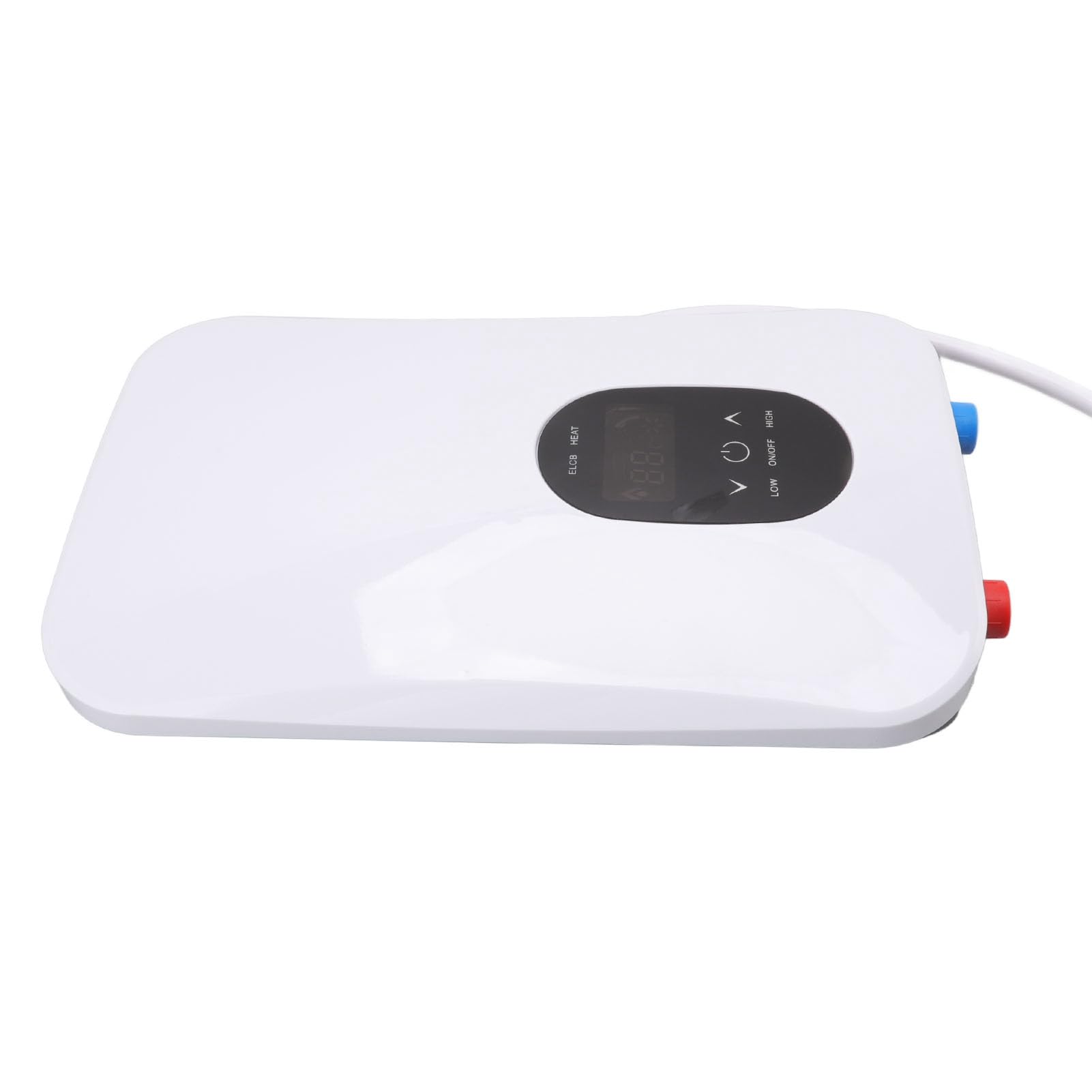 Fdit Calentador de Agua sin Tanque, Calentador Eléctrico Instantáneo | Calentador de Agua Instantáneo 220V, ABS y Acero Inoxidable, 30-55°C