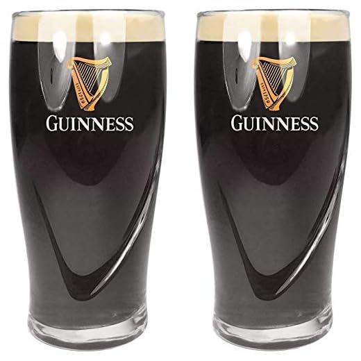 SP Guinness Lot de 2 verres à pinte 568 ml avec marquage CE