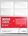 enKo [300 Sheets; 3000 Labels] - 2 x 4" Inches - White - Address, Mailing, Shipping & Barcode Labels for Laser and Inkjet Printers (Self Adhesive)