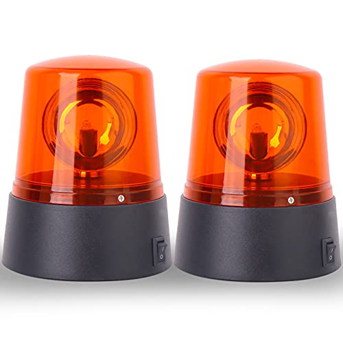 Image of 2 Pcs Red 360 Degree Rotating Decorative,Disco Bar Party Dancing LED Strobe Light