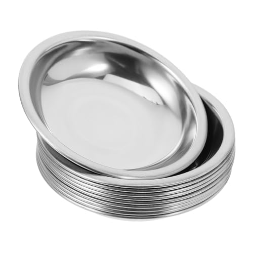 Catálogo de Platos para ostras - solo los mejores. 50 Garneck 10Piezas Platos Mini Inoxidable para Salsa y Condimentos Platos Redondos para Sushi Cuencos para Eventos y Cocina
