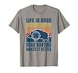 Hog Hunting Gifts For Men Women Wild Boar Pig Hunter T-Shirt