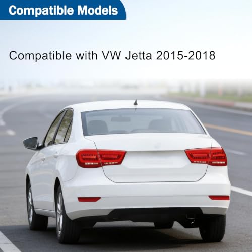 Image of 2 Rear Bumper Reflector Left & Right Side Set 5C6945105B Fit for VW Jetta 2015-2018 Replace # VW1184104 5C6945106B VW1185104