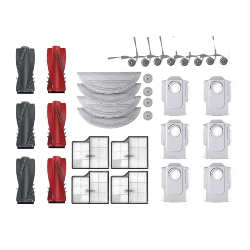 Bolsa para el polvo y cepillo lateral en repuestos compatibles con Roborock 12PCS 3