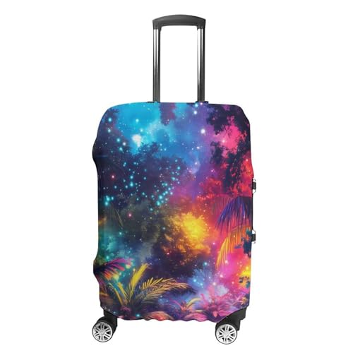 Fantastic Starry Forests Travel Luggage Cover Suitcase Protector Baggage Covers for Men Women S