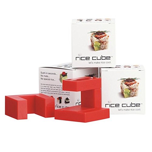 Rice Cube Molde con Forma de Cubo para Sushi, Centimeters