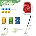 POWCAVA Kids Golf Set with Club - 16Pcs Kids Toy Golf Games Set, Mini Games Toddler Golf Set, Sports Outdoor Indoor Toys, Birthday for Girls Boys