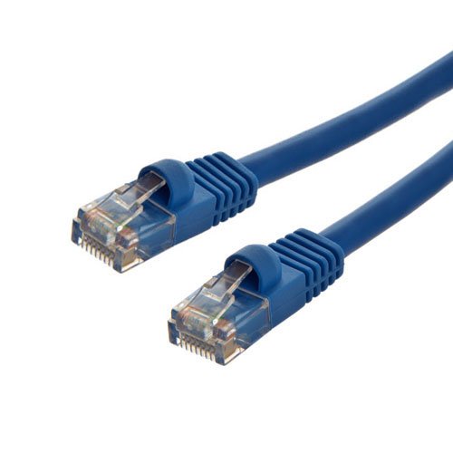 Cable de red CAT5E UTP Azul 14 pies RJ-45 miniatura 1