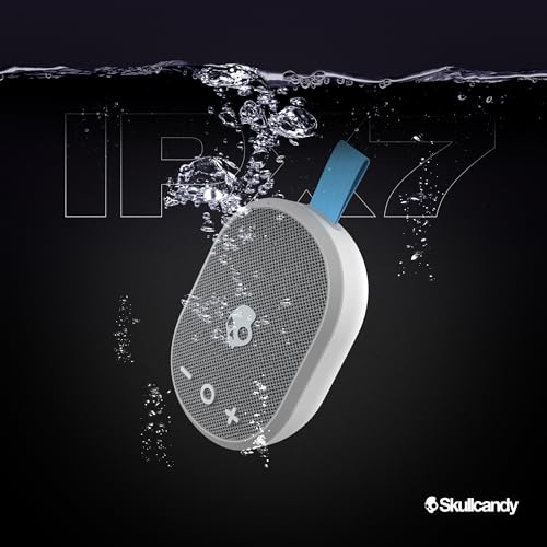 Image of Skullcandy Ounce Wireless Bluetooth Speaker - IPX7 Waterproof Mini Portable Speaker with 16 Hour Battery, Downward Firing Passive Radiator, and Ballistic Nylon Carry Strap