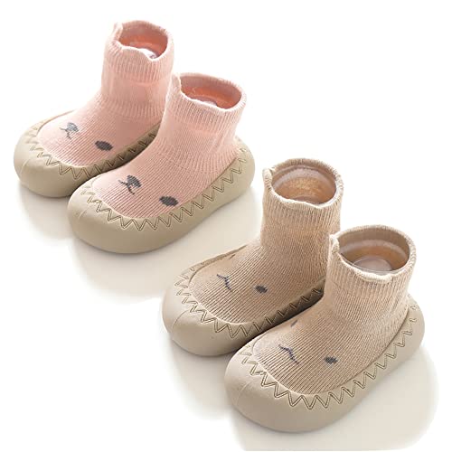 HOVELL Toddler Non-Skid Socks Shoes Baby Boys Girls Rubber...