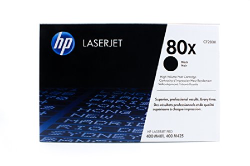 Toner HP CF280X 80X noir haute capacité 6 900 pages pour LaserJet Pro 400